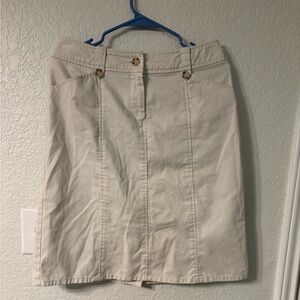 Appleseed's Classic Cream Pencil Skirt
